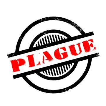 Plague rubber stamp Stock Illustration