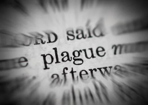 Plague text from bible Stock Photos