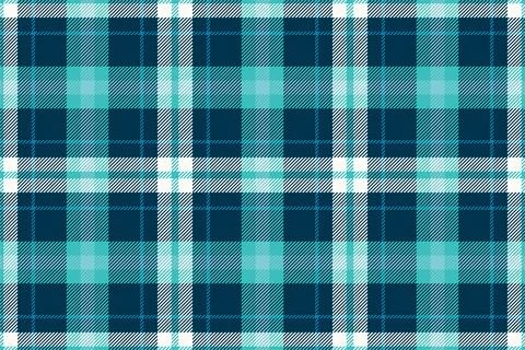 Plaid background, check seamless pattern in blue. Vector fabric texture for t Stock Illustration