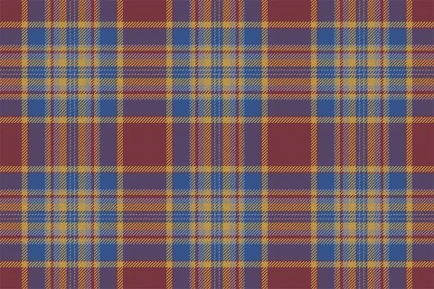 Plaid background, check seamless pattern in red. Vector fabric texture for te 스톡 일러스트