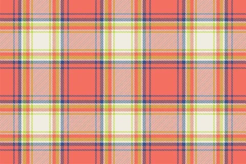 Plaid background, check seamless pattern in red. Vector fabric texture for te 스톡 일러스트