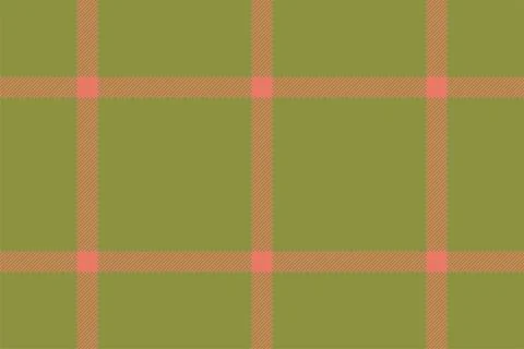 Plaid background, check seamless pattern in green. Vector fabric texture for  Stock Illustration