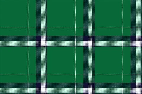 Plaid background, check seamless pattern in green. Vector fabric texture for  Stock Illustration