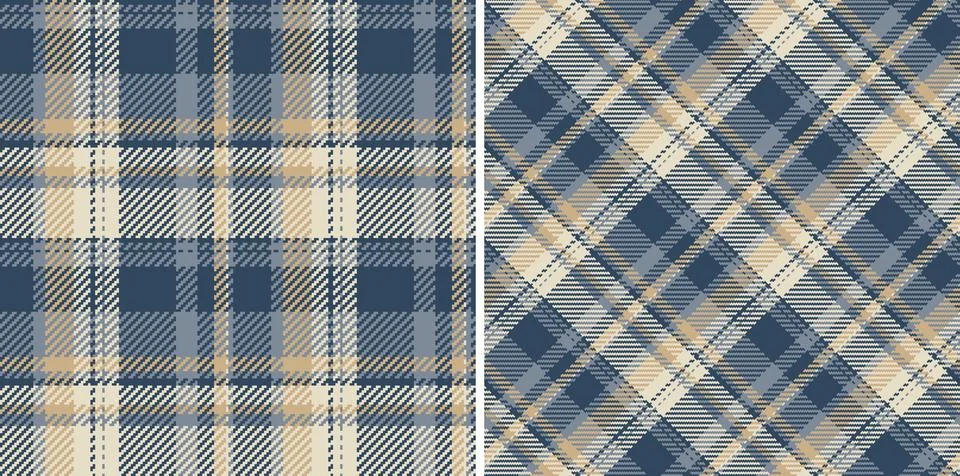 Plaid background fabric of vector check seamless with a pattern texture tex.. Stockillustratie