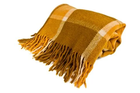 Plaid blanket Stock Photos