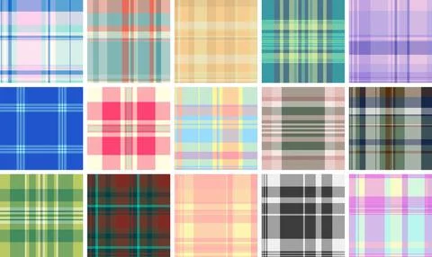 Plaid bundle built for product mockups. Special occasion tartan backgrounds e 스톡 일러스트