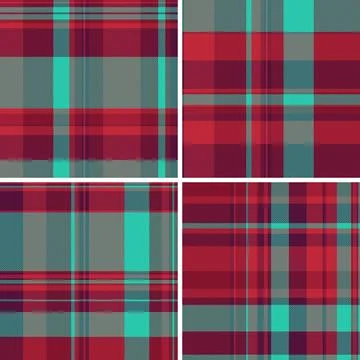 Plaid bundle built for product mockups. Kidswear tartan backgrounds enhance p Illustrazione stock