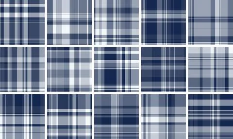 Plaid bundle built for product mockups. Spring tartan backgrounds enhance pre Illustrazione stock
