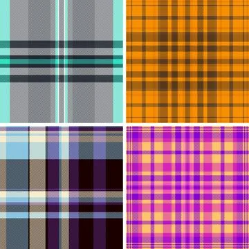 Plaid bundle built for product mockups. Winter tartan backgrounds enhance pre イラスト素材