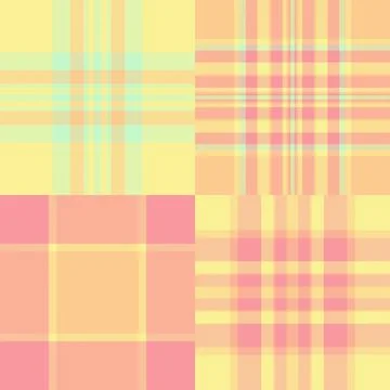 Plaid bundle built for product mockups. Fashion tartan backgrounds enhance .. Stock Illustration