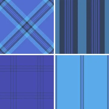 Plaid bundle capturing British casual fashion and lumberjack aesthetics. Vect Stock Illustration