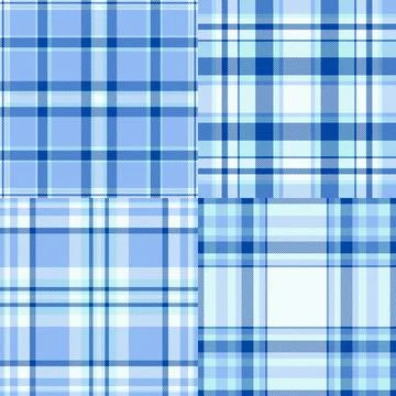 Plaid bundle capturing classic USA heritage style. Vector buffalo check patte Stock Illustration