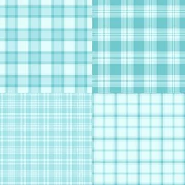 Plaid bundle capturing USA traditions and patriotic aesthetics. Vector patt.. Stock Illustration