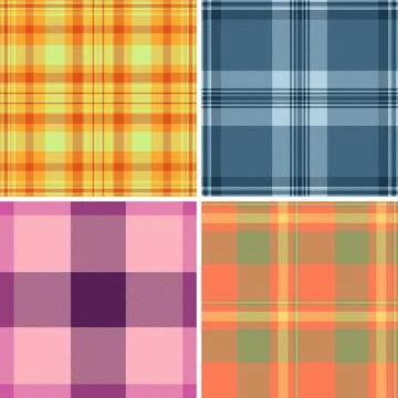 Plaid bundle created for garden parties, outdoor events, and cozy summer even Ilustração Stock