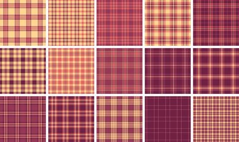 Plaid bundle designed for backyard gatherings, picnics, and outdoor leisure.  Stock Illustration