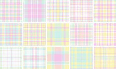 Plaid bundle designed for classic Scottish tartan lovers. Vector patterns per 库存插图