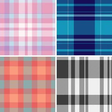 Plaid bundle designed with classic vintage aesthetics. Tartan patterns echo.. 스톡 일러스트