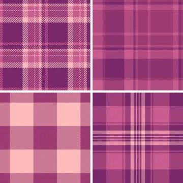 Plaid bundle designed for flannel shirts. The pack includes coordinated tarta イラスト素材