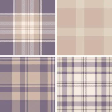 Plaid bundle designed for holiday journals and planners. Coordinated tartan p Stock Illustration
