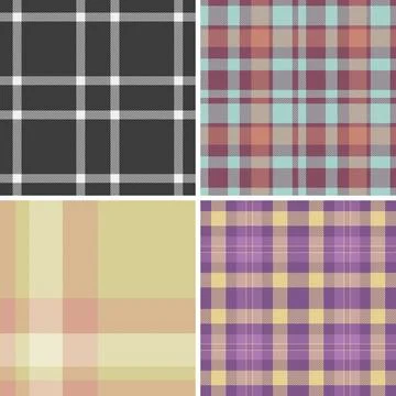Plaid bundle designed for outdoor gatherings and picnic decor. Coordinated ta Stock Illustration