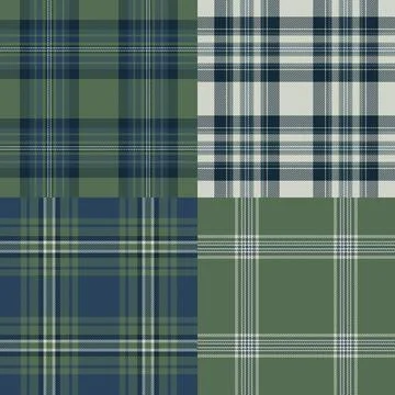 Plaid bundle designed for romantic and celebratory stationery. The pack inclu Illustrazione stock
