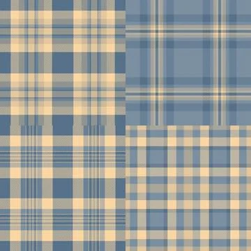 Plaid bundle designed for romantic and celebratory stationery. The pack inclu Stock Illustration