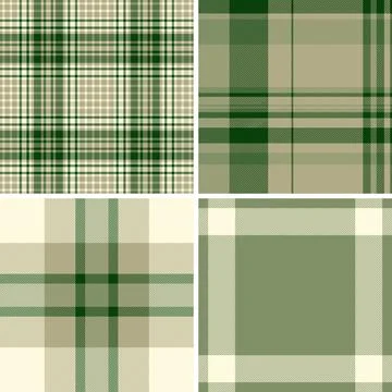 Plaid bundle designed for textile production and design studios. Vector patte Stock Illustration