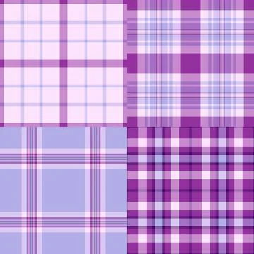 Plaid bundle designed for USA casual fashion and buffalo check apparel. Seaml イラスト素材