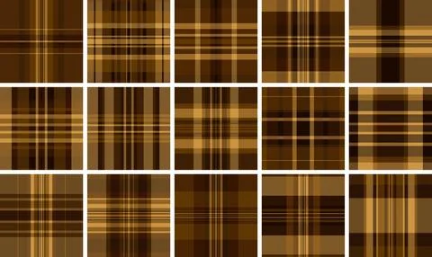 Plaid bundle featuring classic American heritage patterns. Ideal for patrioti Stock Illustration