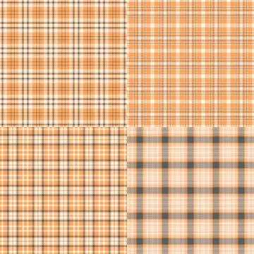 Plaid bundle featuring cozy patterns for home and family life. Vector designs Stock Illustration