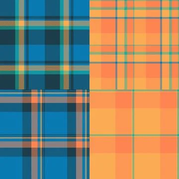 Plaid bundle featuring vector designs for trendy digital backgrounds and wall Illustrazione stock