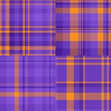 Plaid bundle ideal for note cards and stationery sets. Seamless patterns crea Stock Illustration