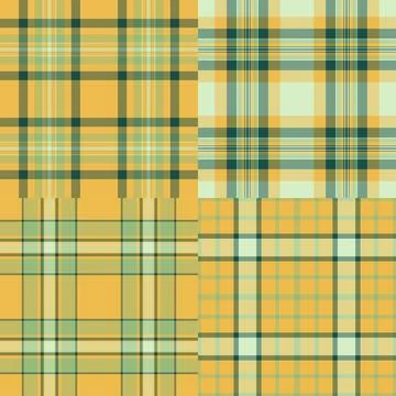 Plaid bundle perfect for USA heritage fashion and patriotic decor. Vector pat Stock Illustration