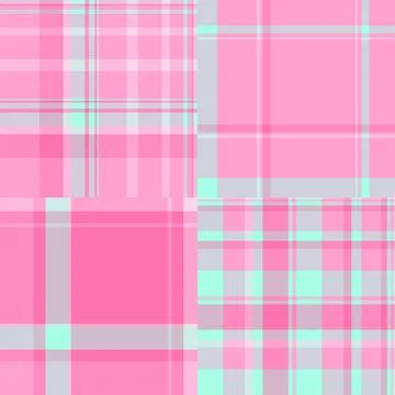 Plaid bundle for virtual event banners. Coordinated patterns create visuall.. イラスト素材