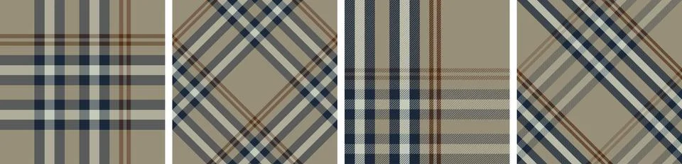 Plaid check design seamless pattern tartan Illustrazione stock