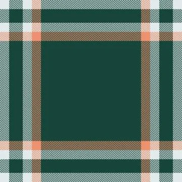 Plaid check pattern in green. Seamless fabric texture. Tartan textile print d Stock Illustration