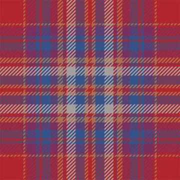 Plaid check pattern in orange and red colors. Seamless fabric texture. Tartan Stock-Illustration