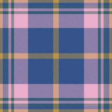 Plaid check pattern in pink. Seamless fabric texture. Tartan textile print. Illustrazione stock
