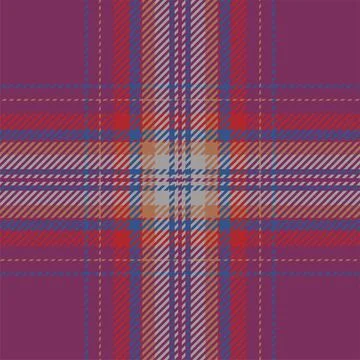 Plaid check pattern. Seamless fabric texture. Tartan textile print. イラスト素材