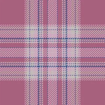 Plaid check pattern. Seamless fabric texture. Tartan textile print. Illustrazione stock