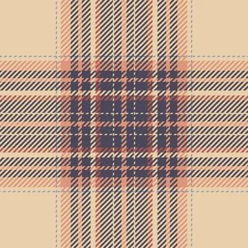 Plaid check pattern. Seamless fabric texture. Tartan textile print. Illustrazione stock