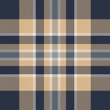 Plaid check pattern. Seamless fabric texture. Tartan textile print. Stock Illustration