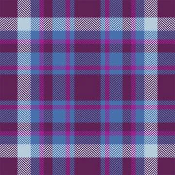 Plaid check pattern. Seamless fabric texture. Tartan textile print. Illustrazione stock