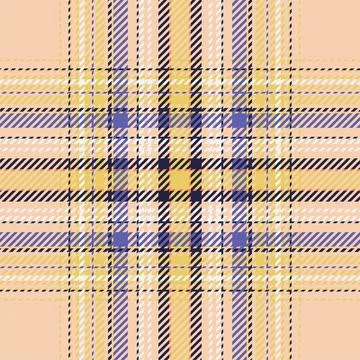 Plaid check pattern. Seamless fabric texture. Tartan textile print. Illustrazione stock