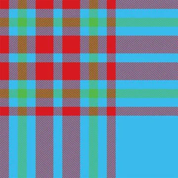 Plaid check pattern. Seamless fabric texture. Tartan textile print. 库存插图