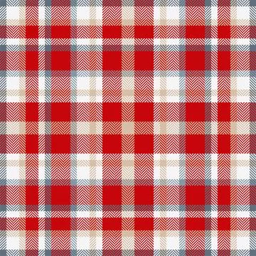 Plaid check pattern. Seamless fabric texture. Tartan textile print. Stock Illustration