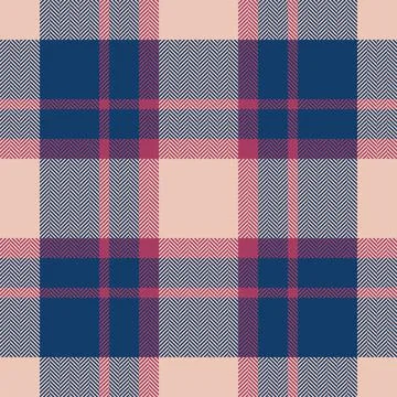 Plaid check pattern. Seamless fabric texture. Tartan textile print. Stock Illustration