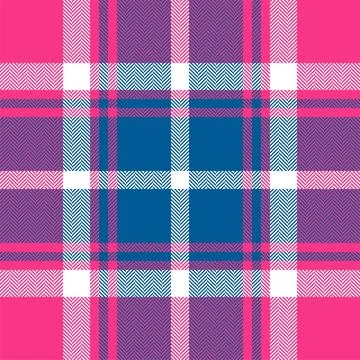 Plaid check pattern. Seamless fabric texture. Tartan textile print. Illustrazione stock