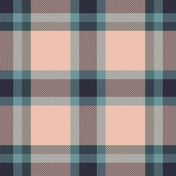 Plaid check pattern. Seamless fabric texture. Tartan textile print. Stock Illustration