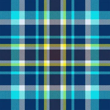 Plaid check pattern. Seamless fabric texture. Tartan textile print. Stock Illustration